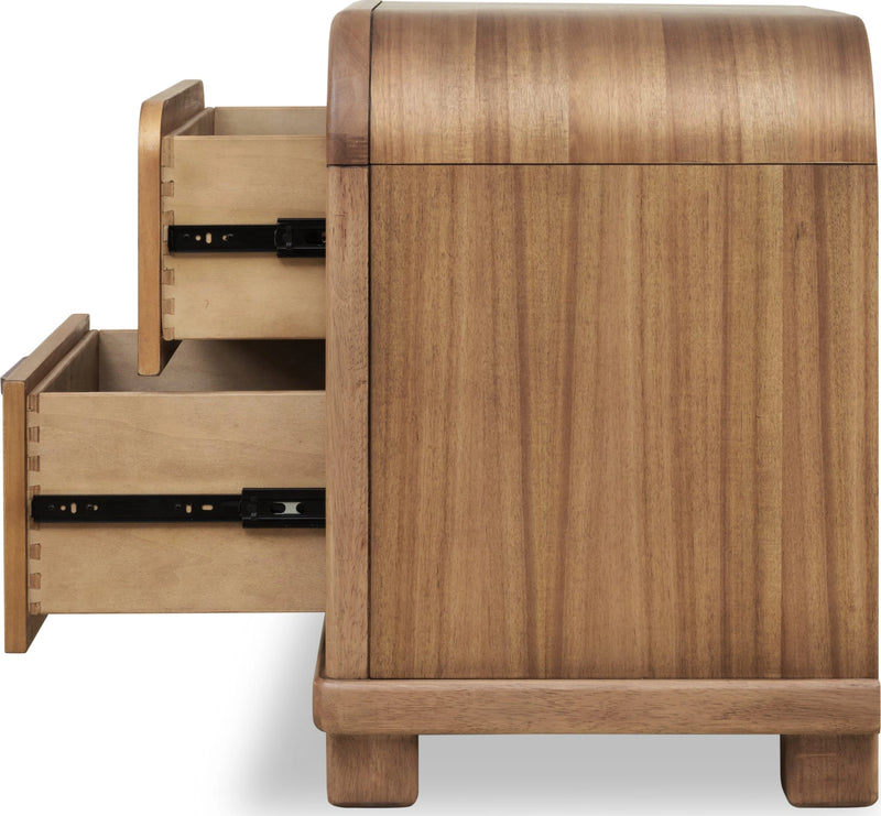 Kione Acacia Wood Nightstand
