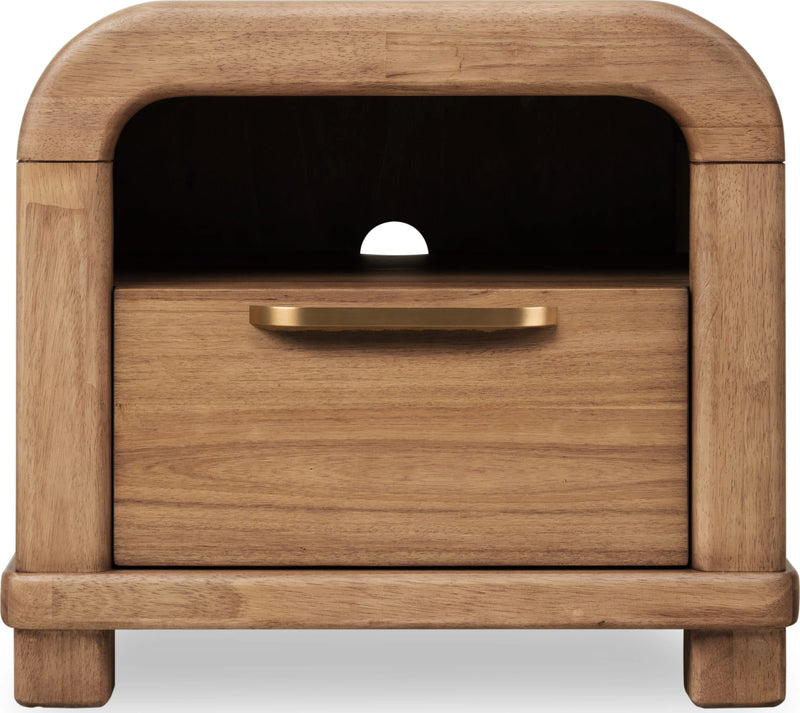 Kione Acacia Wood Nightstand