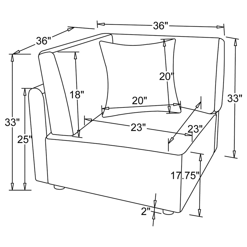 Elysia Upholstered Modular Sectional