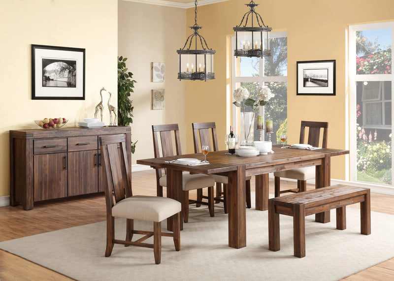 Meadow Solid Wood Extending Dining Table