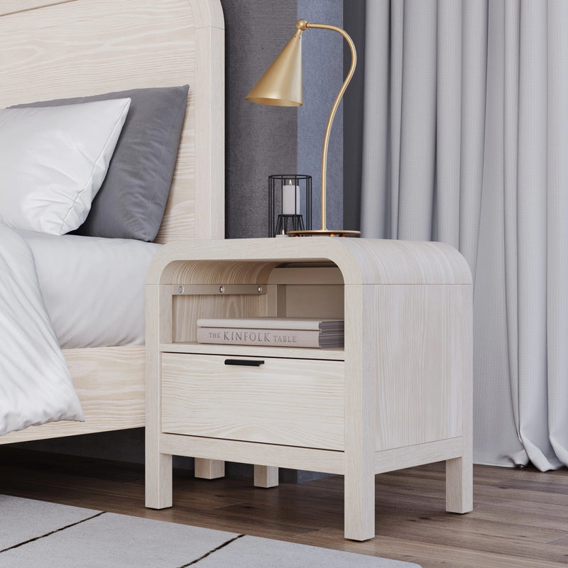 Drake One Drawer One Shelf USB-Charging Nightstand