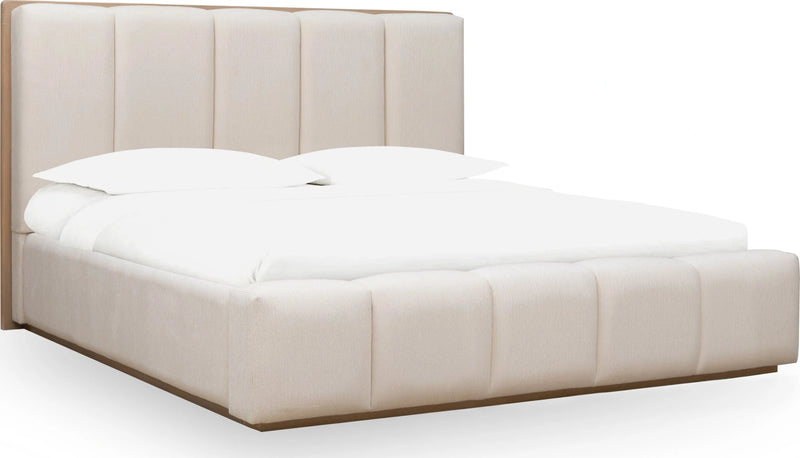 Gardenia Wood Frame Upholstered Platform Bed