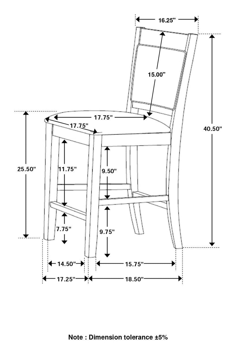 Dewey Counter Height Dining Set (Table and 4 Chair)