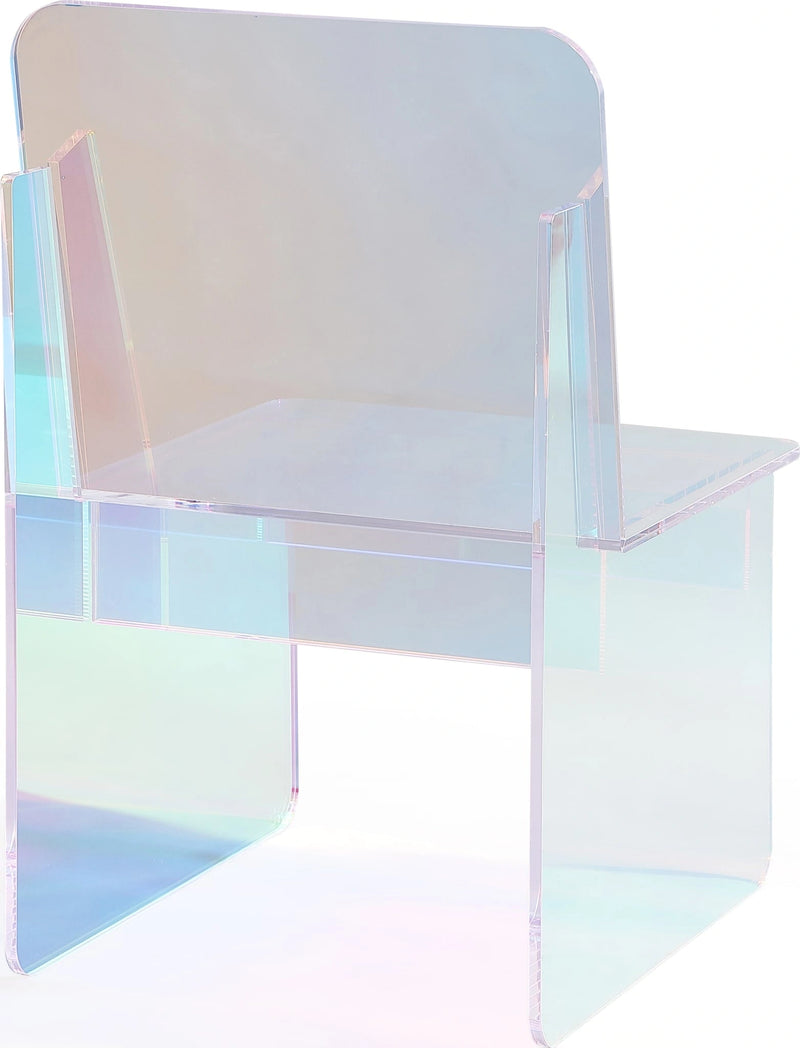 Fomo Iridescent Acrylic Accent Chair