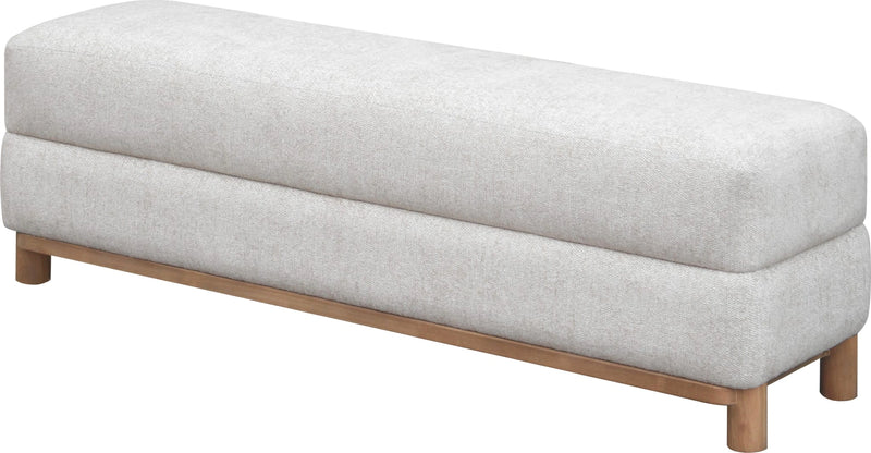 Hollis Wood/Upholstered Bench