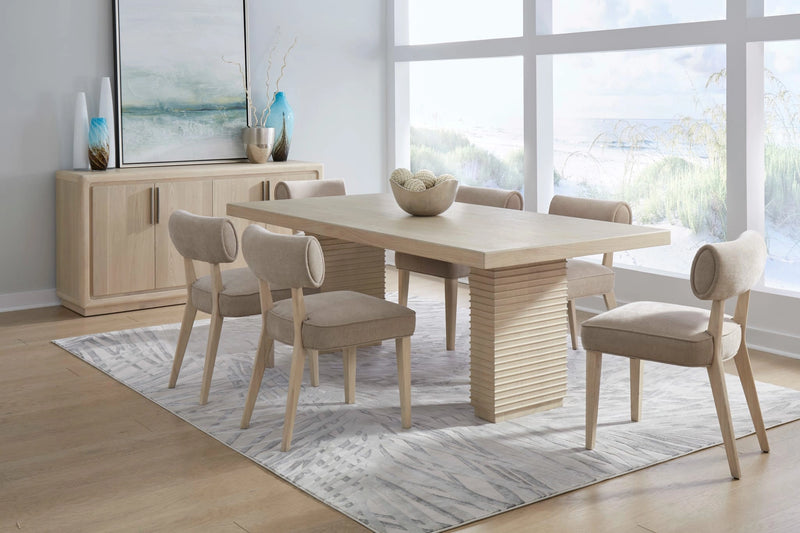 Magnolia Double Pedestal Wooden Dining Table