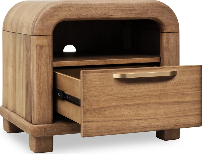 Kione Acacia Wood Nightstand