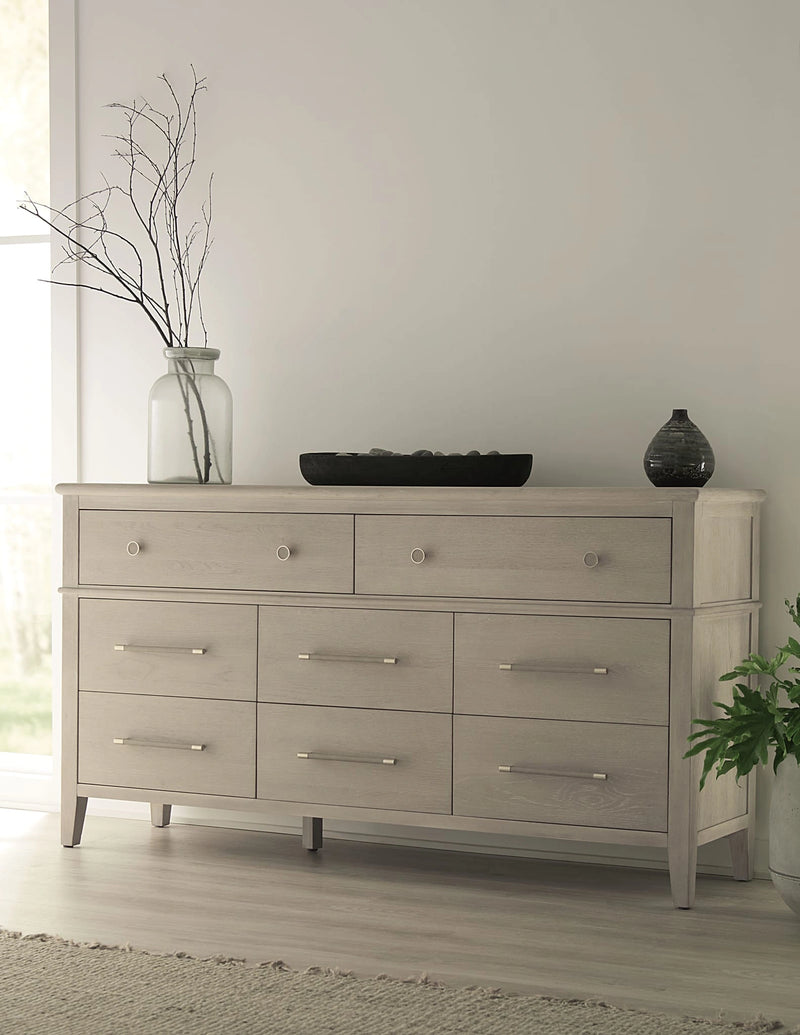 Camden Eight Drawer Oak Wood Dresser