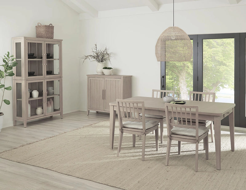 Camden Two Door Two Drawer Bar Cabinet with Stemware Rack and Wine Rack