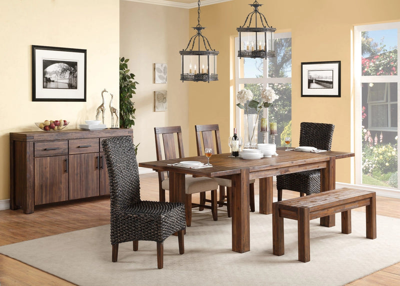 Meadow Solid Wood Extending Dining Table