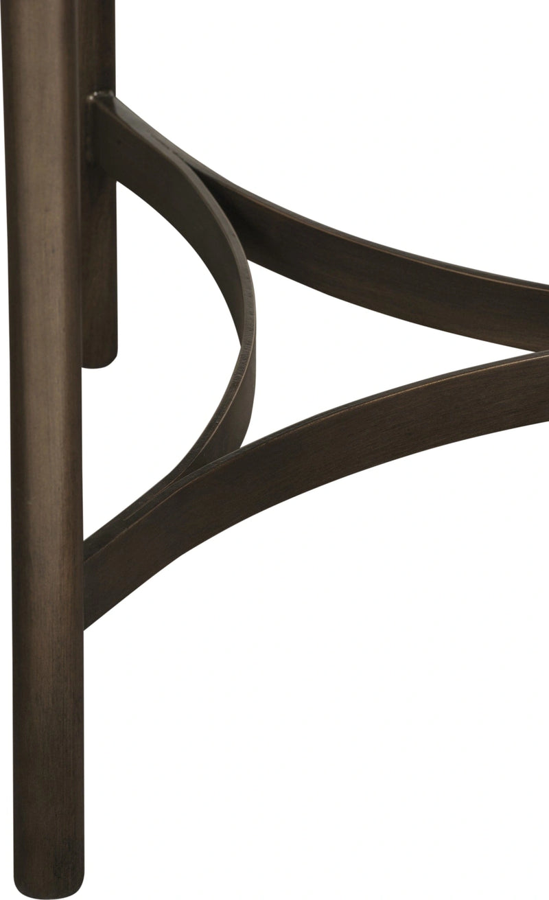 Lyon Round Concrete and Metal Side Table