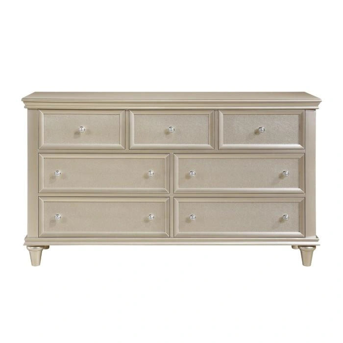 Celandine 7 Drawer Dresser in Silver 1928-5