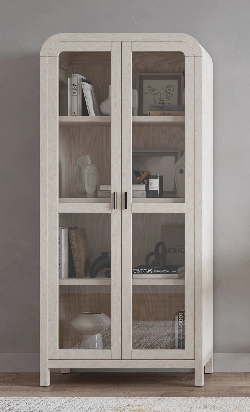 Drake Glass Door Wooden Bookcase