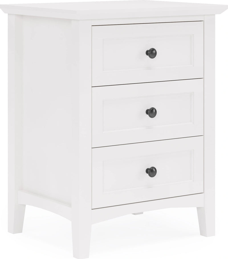 Grace Three Drawer Nightstand