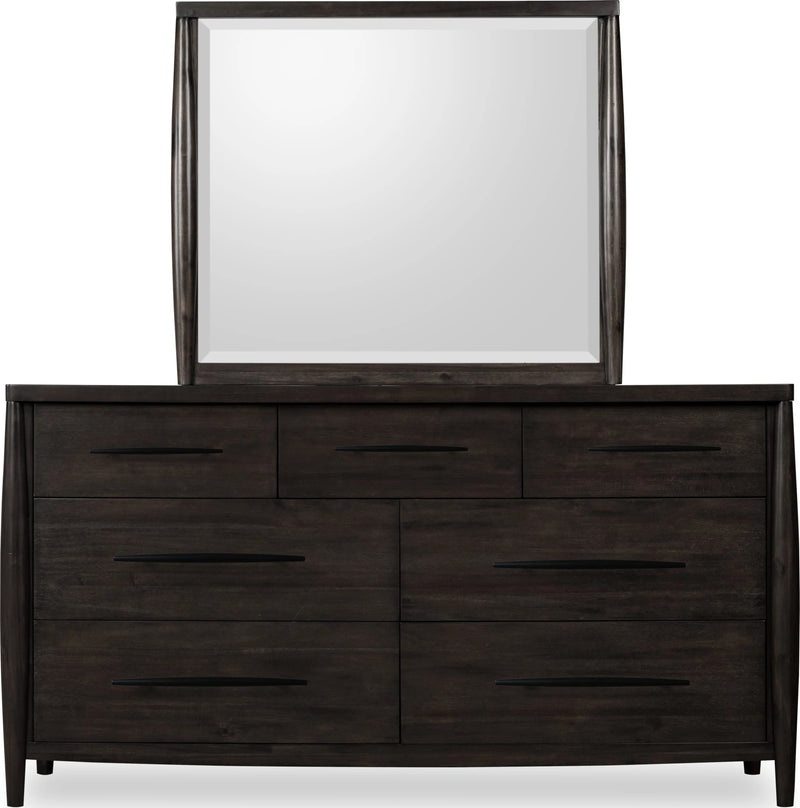 Koko Beveled Glass Wall or Dresser Mirror