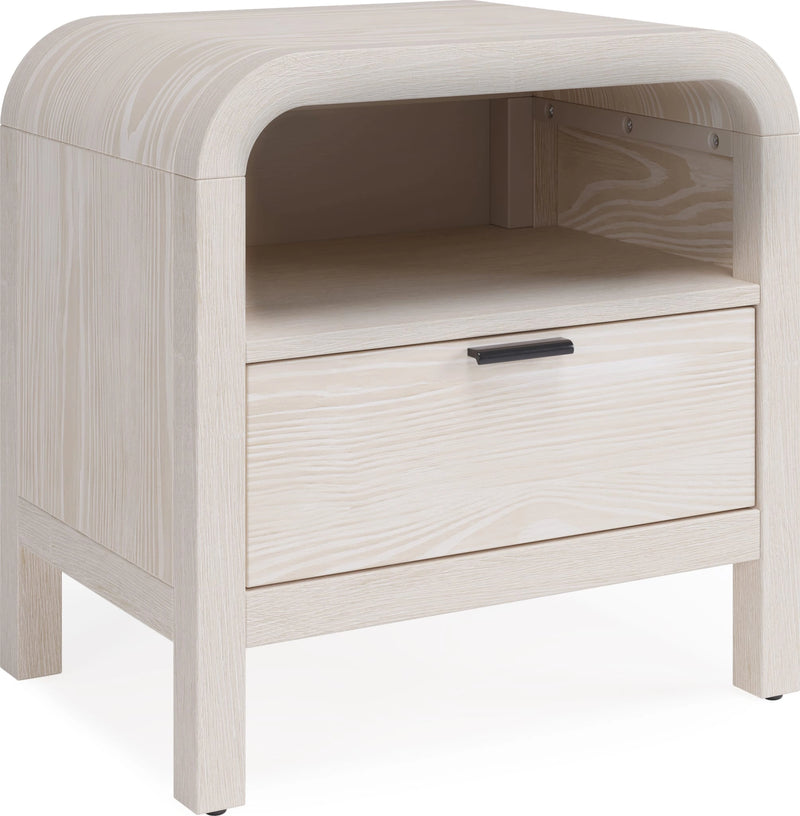 Drake One Drawer One Shelf USB-Charging Nightstand
