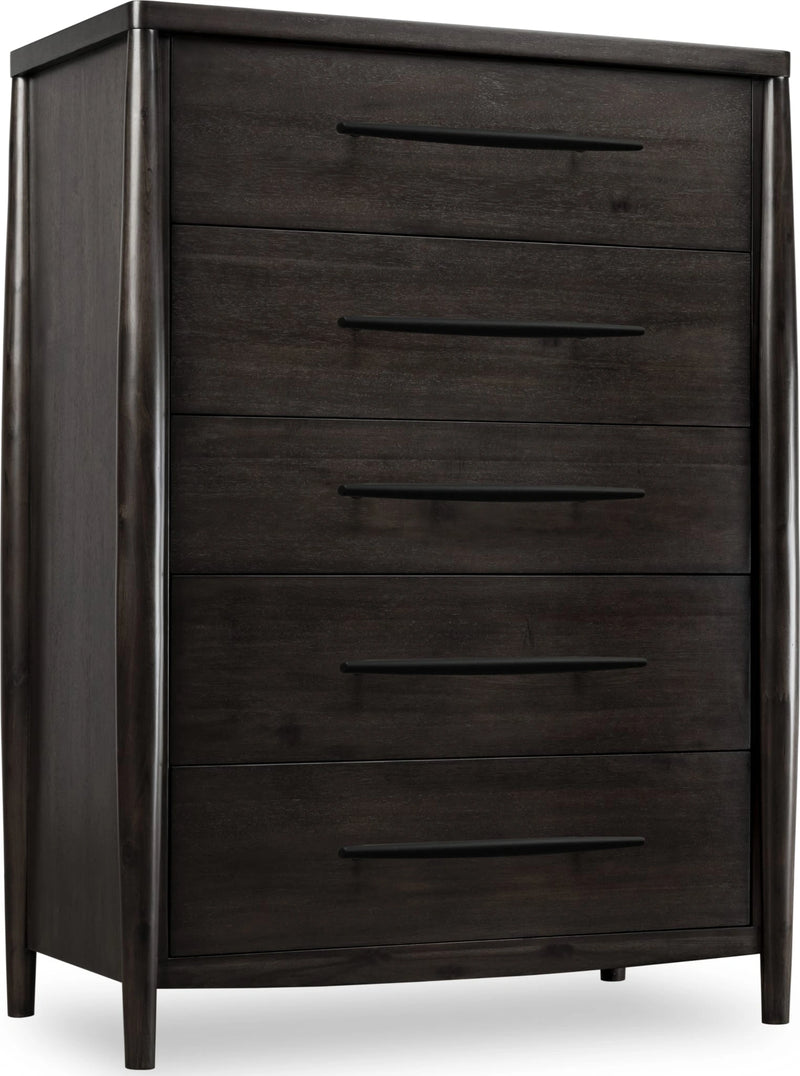 Koko Five Drawer Acacia Wood Chest