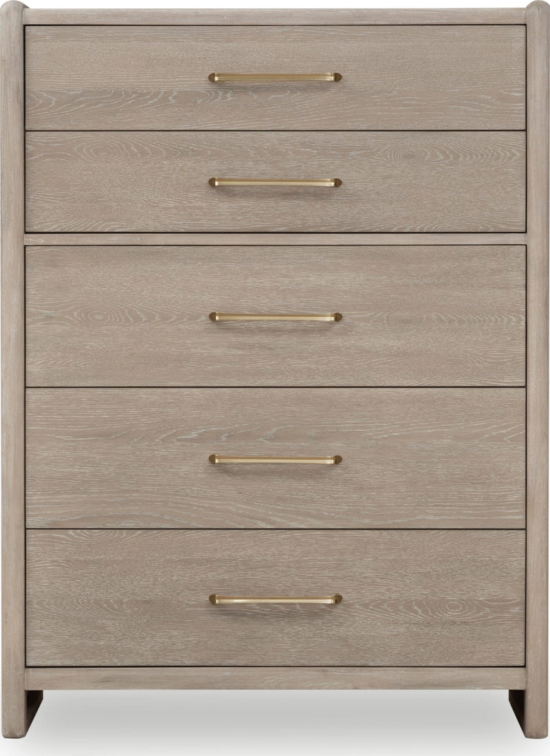 Gardenia Five Drawer Oak Wood Chest