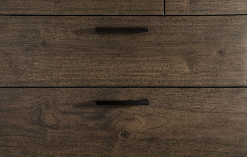 Boracay Five Drawer One Door Walnut Sweater Chest