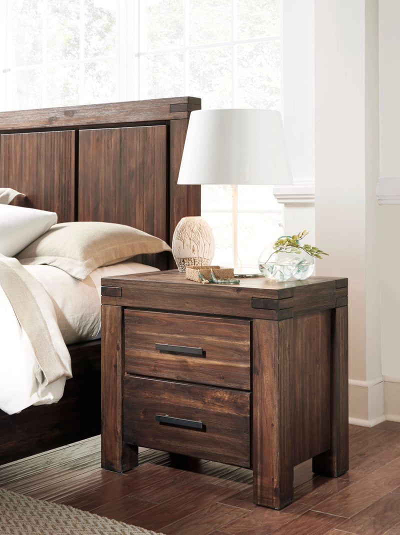 Meadow Two Drawer Solid Wood Nightstand