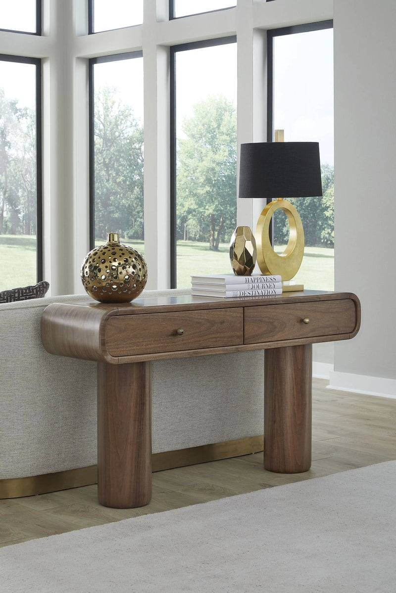 Juba Walnut Console Table
