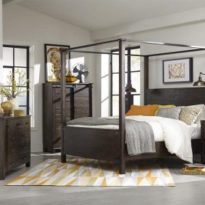 Pine Hill Queen Canopy  Bedroom Set