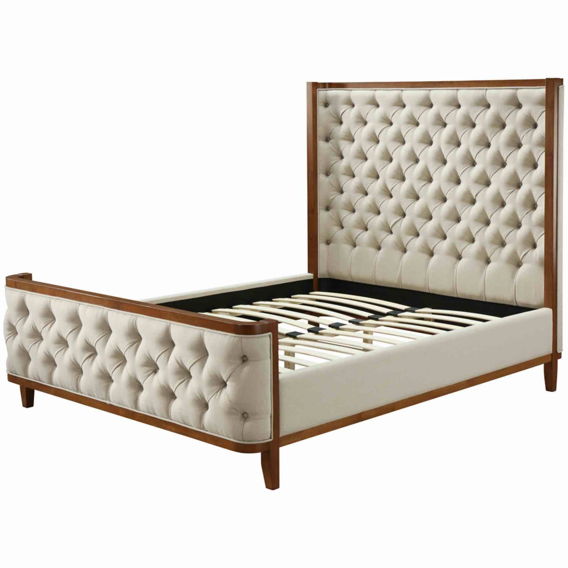 Marshall Fabric Tufted Queen Bed American Furniture
