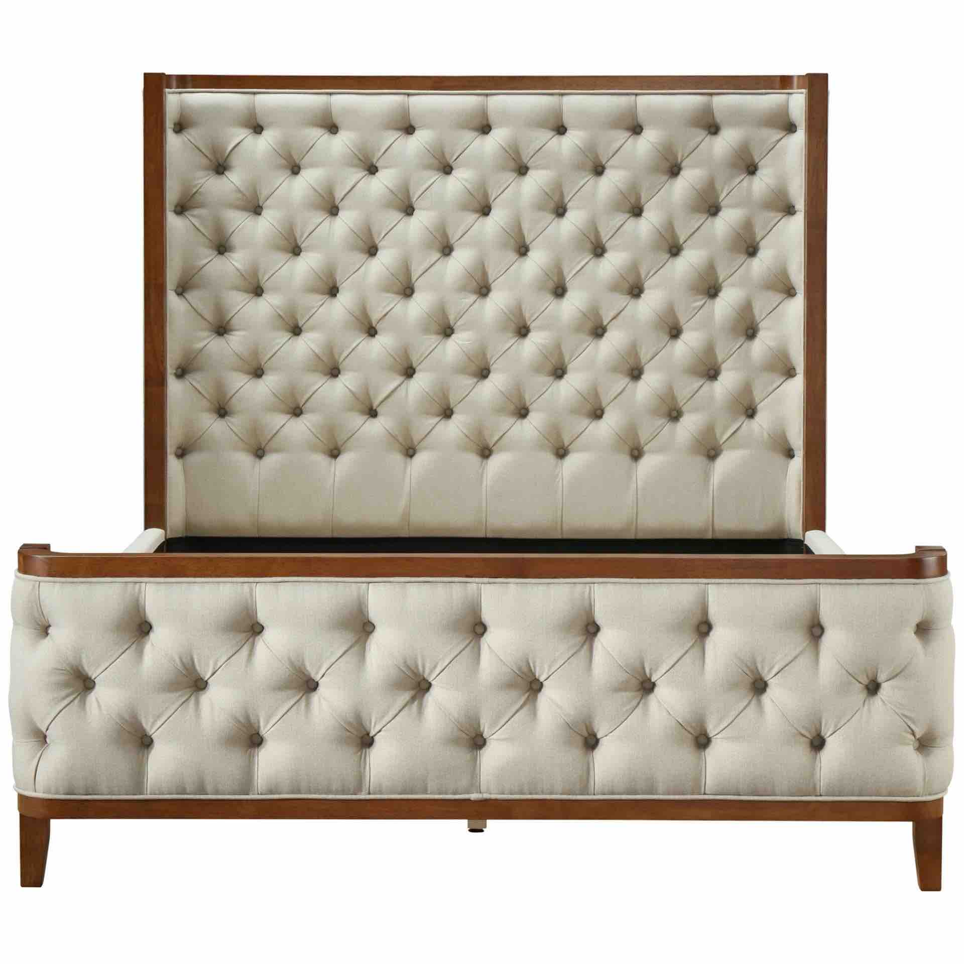 Marshall Fabric Tufted Queen Bed American Furniture