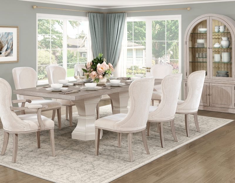Lofton Dining Table and 6 Side Chairs