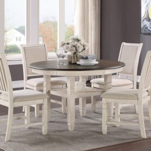 5-Piece Dining Set - ASHER -White
