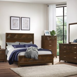 4 Pc. Queen Panel Bed  - Aziel
