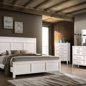 4Pc Queen Bed Set - Andover White