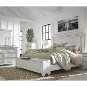 4 Pc. Queen Panel Bed W/ Storage FB - Kanwyn