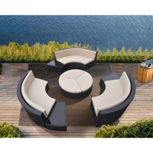 Barbados 9Pc Wicker Outdoor Patio Set