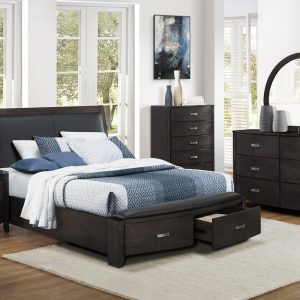 4Pc. Queen Storage Bedroom Set -Lyric