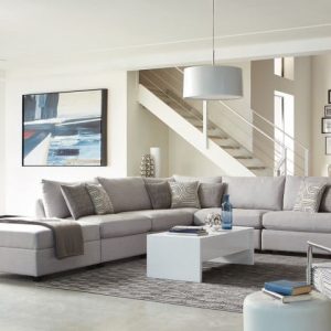6Pc. Modular Cambria Grey Sectional