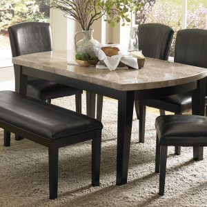 6-Piece Genuine Marble Dinette Set - Cristo