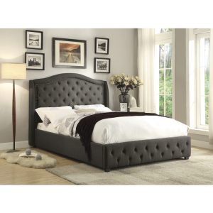 Gray Queen Upholstery Bed - Bryndle