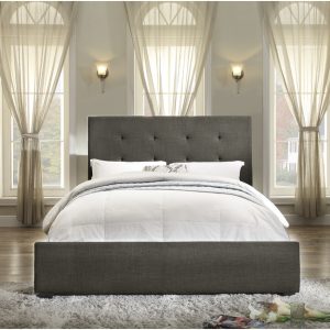 Charcoal Queen Upholstery Bed - Baldwyn