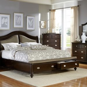 3Pc. Queen Sleigh Storage Bedroom Set  - Marston