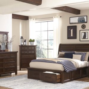 2Pc Queen Storage Bedroom Set - Logandale