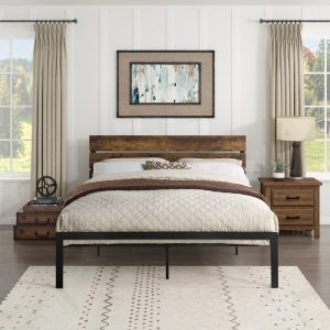 Queen Rusticated Style Bed- Marshall