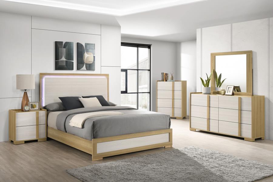 3Pc Queen Bedroom Set Natural- Hyland