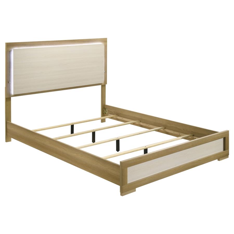 3Pc Queen Bedroom Set Natural- Hyland - Image 2