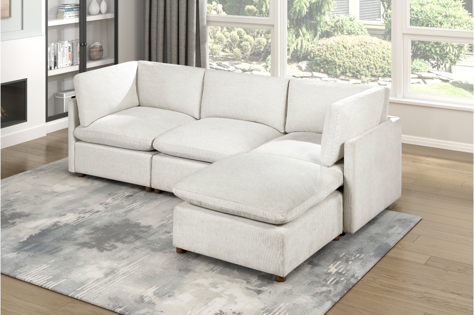 6-Piece Modular Sectional with Ottoman- Annex - Image 6