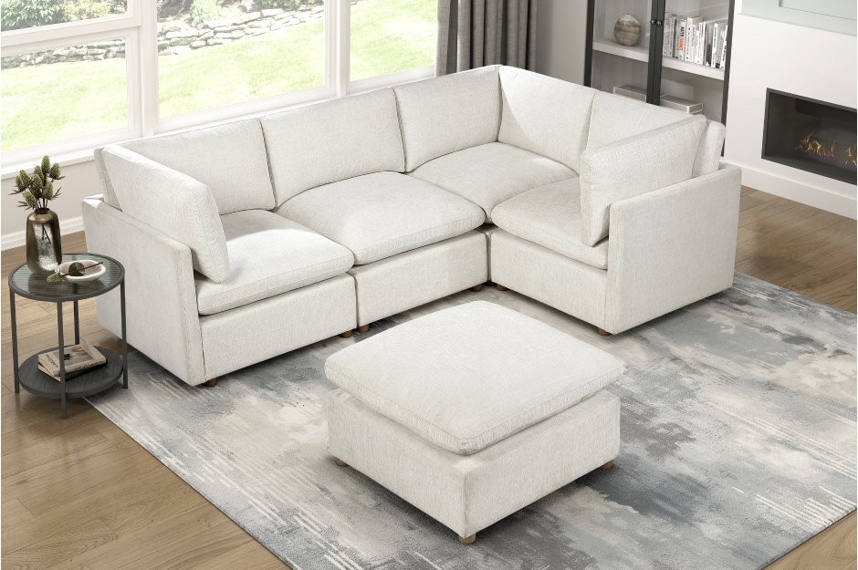6-Piece Modular Sectional with Ottoman- Annex - Image 8