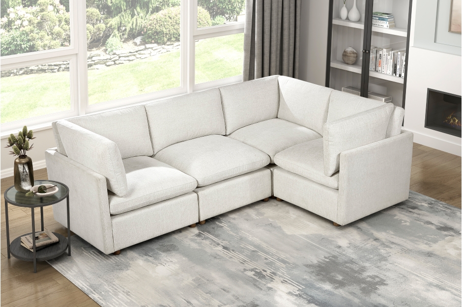 6-Piece Modular Sectional with Ottoman- Annex - Image 7