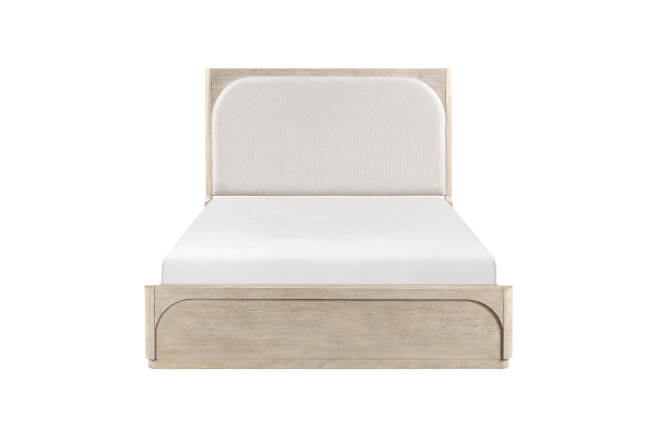 3Pc Oak Light Gray Bedroom Set- Alita - Image 2