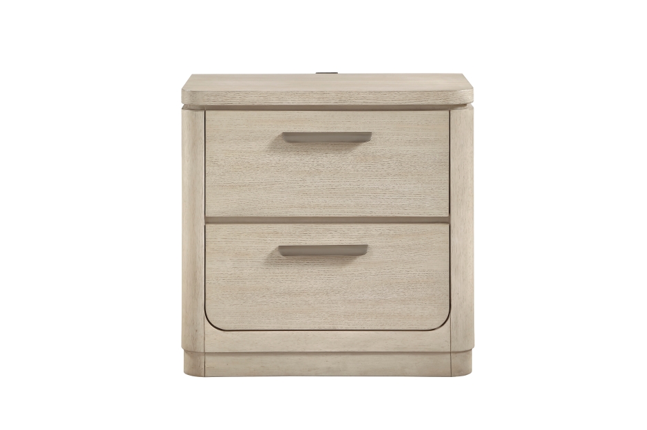 3Pc Oak Light Gray Bedroom Set- Alita - Image 8