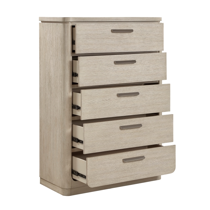 3Pc Oak Light Gray Bedroom Set- Alita - Image 16
